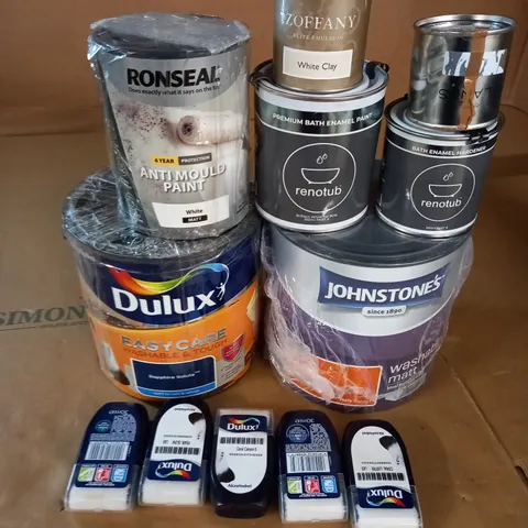 LOT OF ASSORTED TINS OF PAINT - VARIOUS SIZES  / COLLECTION ONLY