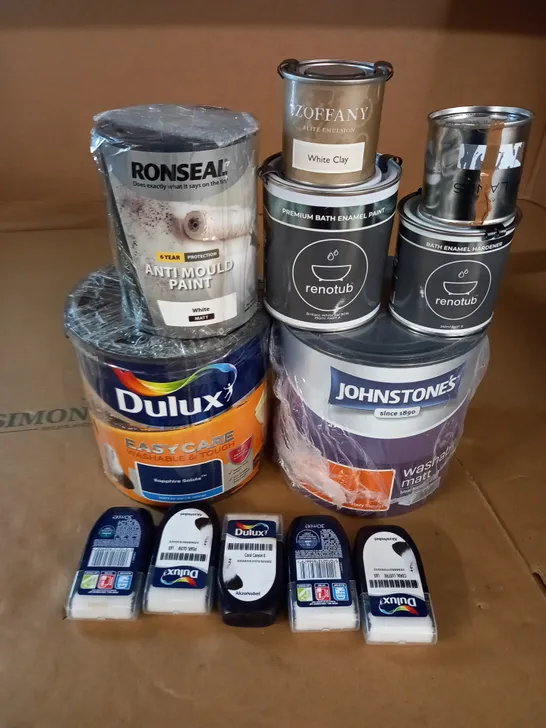 LOT OF ASSORTED TINS OF PAINT - VARIOUS SIZES  / COLLECTION ONLY