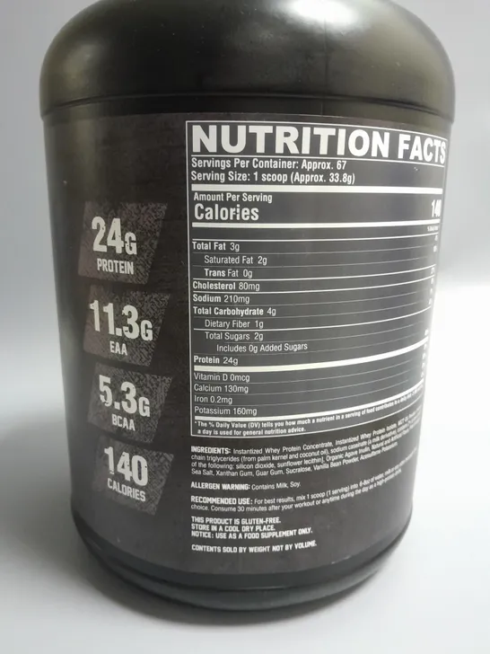 SEALED NUTREX RESEARCH 100% WHEY PROTEIN 2265G - VANILLA