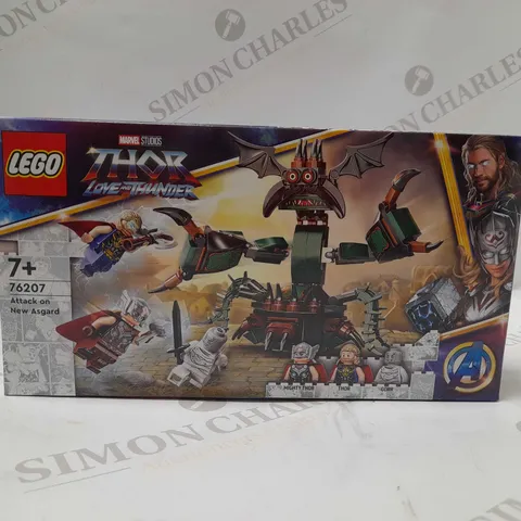 BRAND NEW BOXED LEGO THOR LOVE AND THUNDER ATTACK ON NEW ASGARD