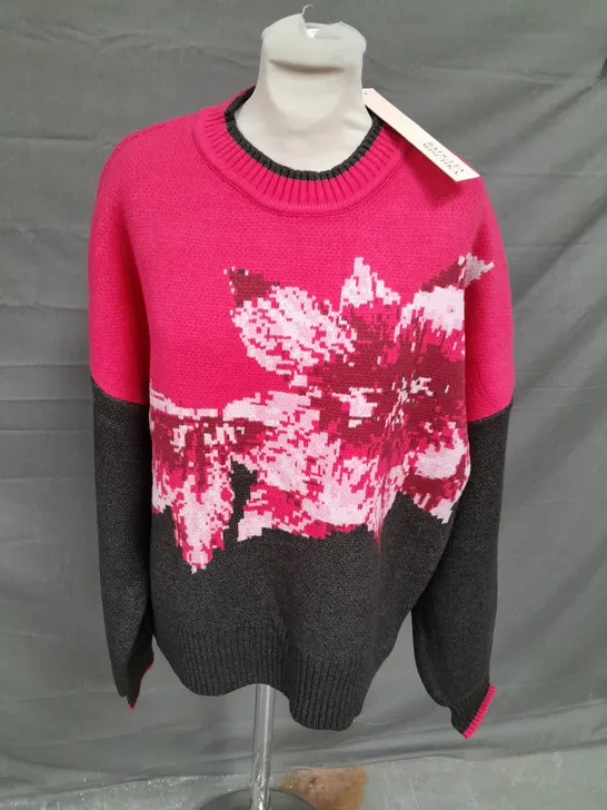 BADGLEY MISCHHKA FLOWER SWEATER - XL