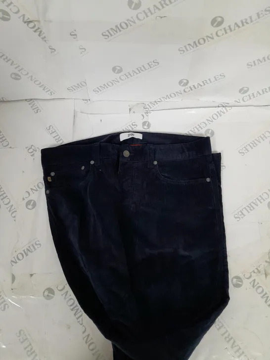 SPOKE NAVY BLUE CORD TROUSERS SIZE W32