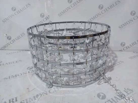 BOXED GIGGI GG-LI011 CHROME & DIAMANTE ACRYLIC LIGHT SHADE