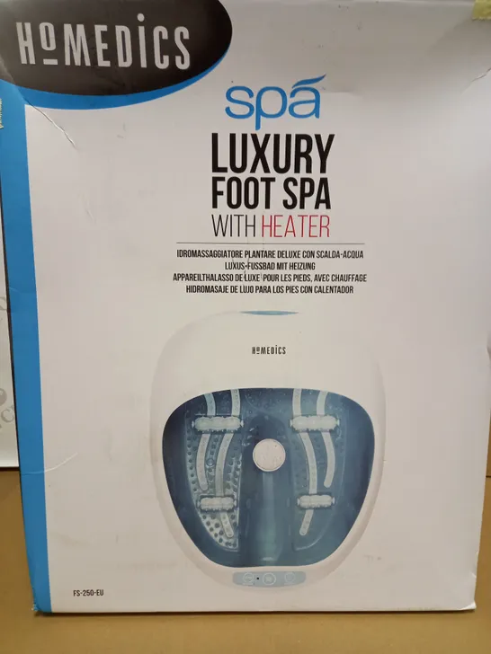 HOMEDICS SPA LUXURY FOOT SPA WITH HEATER