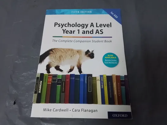 OXFORD PSYCHOLOGY A-LEVEL YEAR 1 AND AS FIFTH EDITION