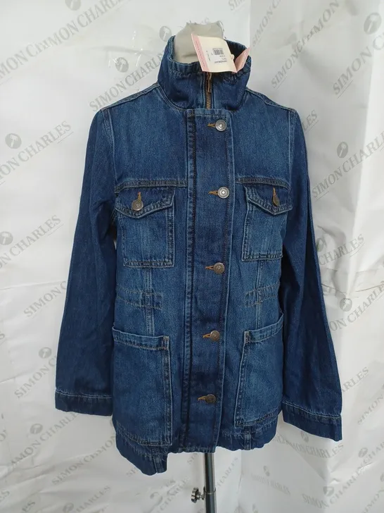 WHITE STUFF LEIGHTON DENIM JACKET IN DARK BLUE SIZE 10