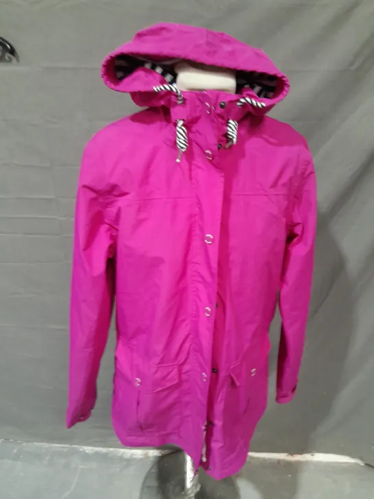 REGATTA PINK ZIP THROUGH COAT - UK 12