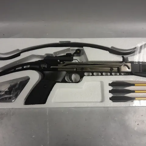 BOXED ANGLO ARMS CYCLONE SELF COCKING ALUMINIUM PISTOL CROSSBOW - COLLECTION ONLY 