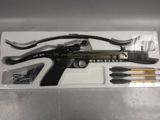 BOXED ANGLO ARMS CYCLONE SELF COCKING ALUMINIUM PISTOL CROSSBOW - COLLECTION ONLY 