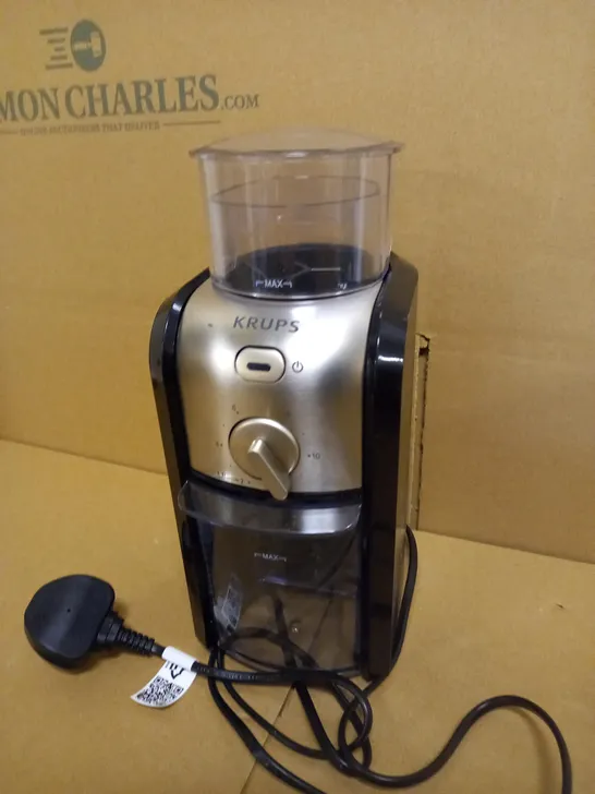 KRUPS EXPERT BURR GRINDER FOR COFFEE BEANS