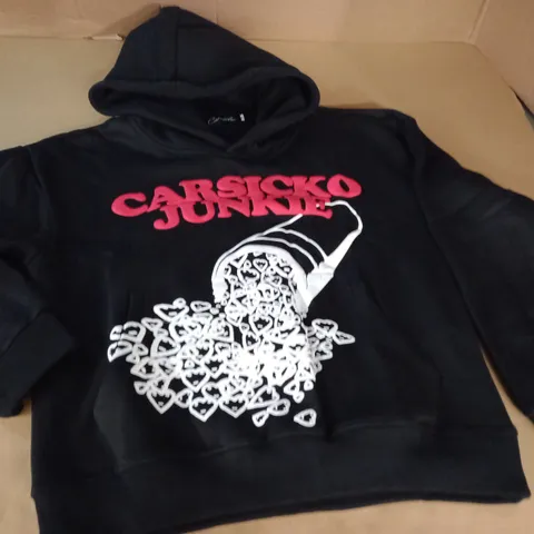 CARSICK JUNKIE BLACK HOODIE - S