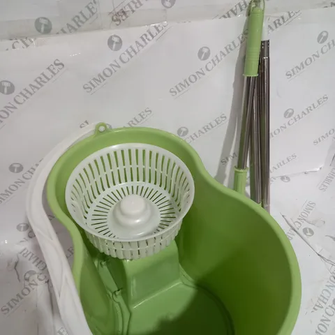 SPIN MOP AND BUCKET IN GREEN