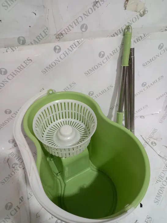 SPIN MOP AND BUCKET IN GREEN