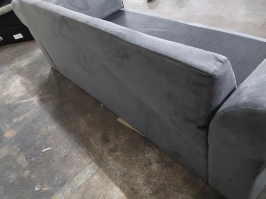 THREE SEATER SOFA FRAME GREY FABRIC 