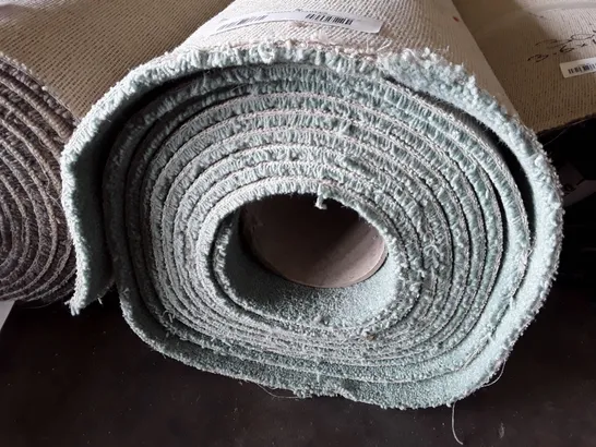 ROLL OF QUALITY BLENHEIM SPECIAL GREEN MINT GREEN TWIST CARPET APPROXIMATELY 6.00 X 4M