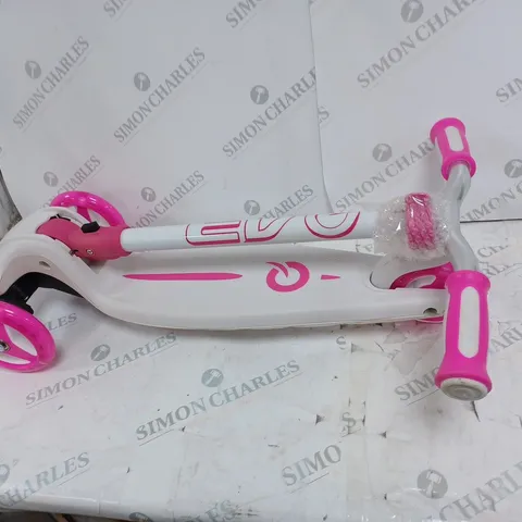 EVO COLOUR BURST PINK AND WHITE KIDS SCOOTER