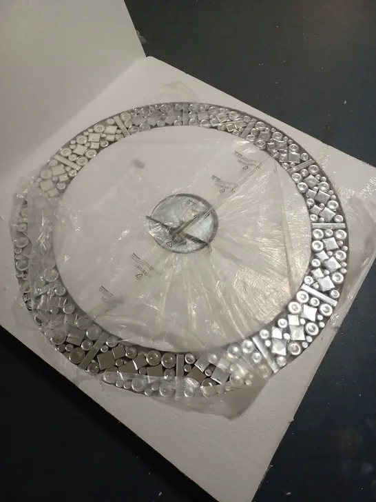 JM BY JULIEN MACDONALD CRYSTAL WALL CLOCK - COLLECTION ONLY