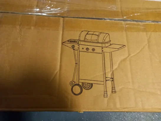 2 GAS BURNING BBQ WITH SIDE BURNER