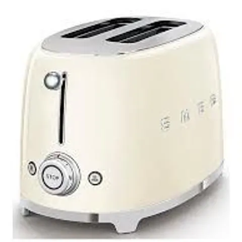 BOXED SMEG 2 SLICE TOASTER IN CREAM