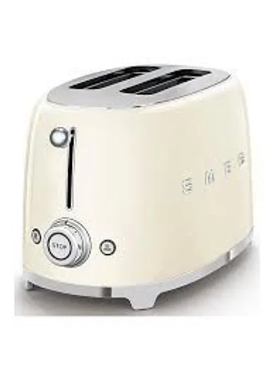 BOXED SMEG 2 SLICE TOASTER IN CREAM RRP £164.99