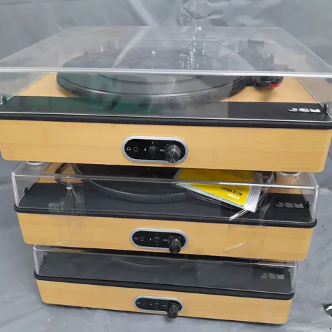 3 UNBOXED JAM TURNTABLES