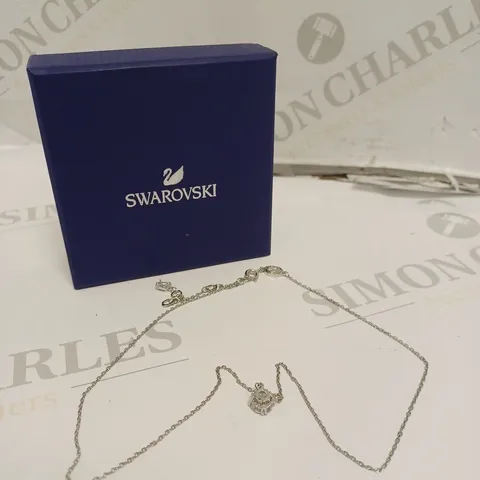 SWAROVSKI SILVER ROPE CHAIN PENDANT NECKLACE 