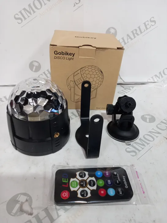 BOXED GOBIKEY DISCO LIGHT WITH COLOUR REMOTE