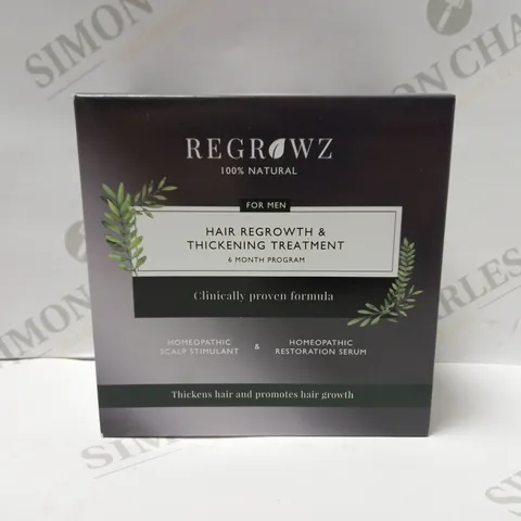 REGROWZ HAIR REGROWTH & THICKENING TREATMENT SIX MONTH PROGRAM FOR MEN	