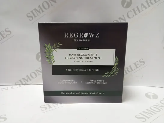 REGROWZ HAIR REGROWTH & THICKENING TREATMENT SIX MONTH PROGRAM FOR MEN	