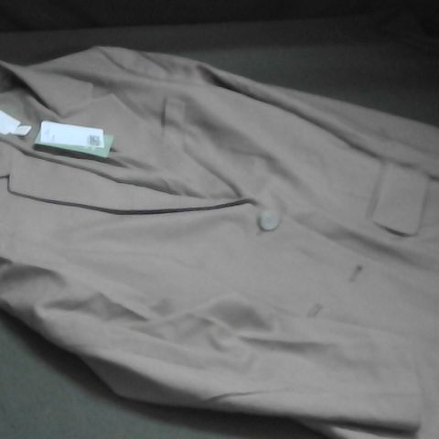 H&M BUTTON UP BLAZER IN NATURAL - EUR XS