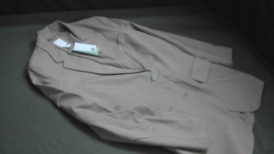 H&M BUTTON UP BLAZER IN NATURAL - EUR XS