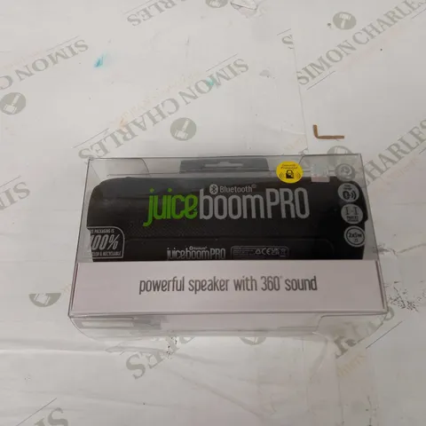 JUICEBOOMPRO PORTABLE BLUETOOTH SPEAKER 