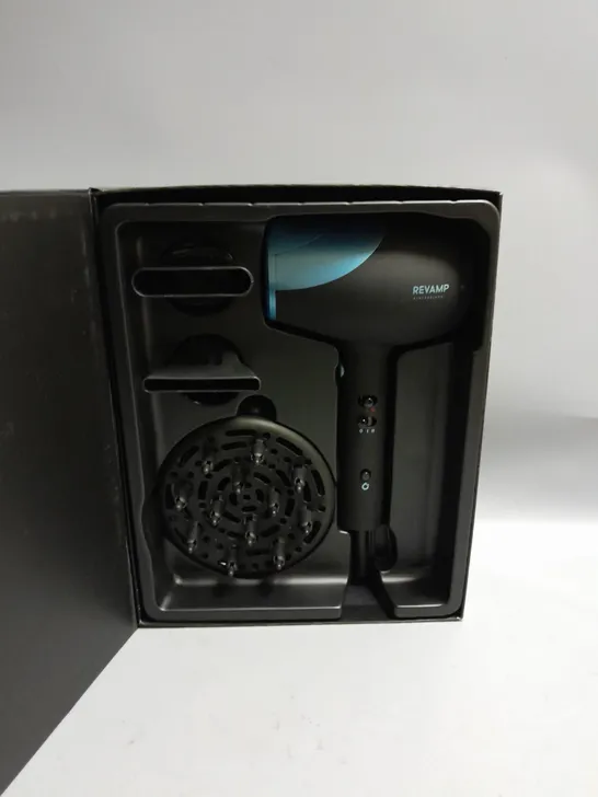 BOXED REVAMP PROGLOSS HYDRO SHIELD SHINE PROFESSIONAL HAIRDRYER