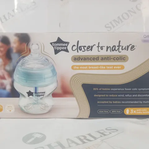 BOXED TOMMEE TIPPEE CLOSER TO NATURE ADVANCED ANTI-COLIC BABY BOTTLES