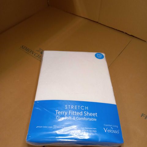 STRETCH TERRY FITTED SHEET (SINGLE)