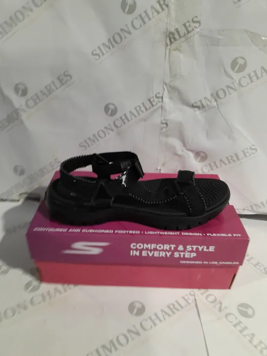 BOXED SKECHERS GO WALK SANDALS SIZE 6