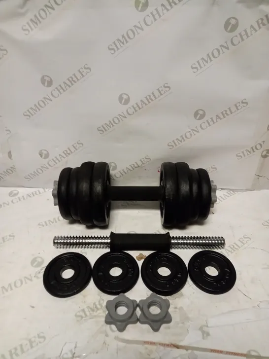 YORK FITNESS YORK 20KG CAST IRON DUMBBELL SET 