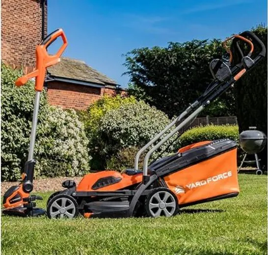 YARD FORCE MOWER & GRASS TRIMMER