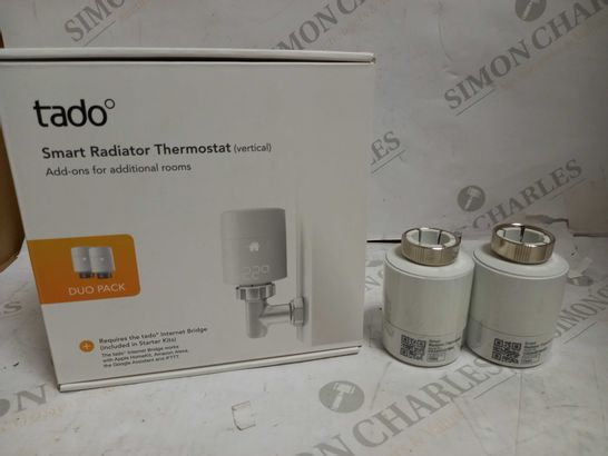 TADO SMART RADIATOR THERMOSTAT ADD ONS DUO PACK VERTICAL V3P-2SRT01V-TC-ML