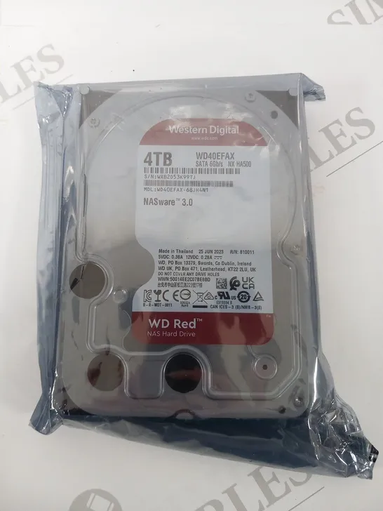 WESTERN DIGITAL 4TB WD40EFAX SATA 6GB/S NX HA500