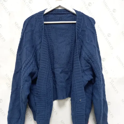 CIDER LADIES CARDIGAN BLUE XXXL