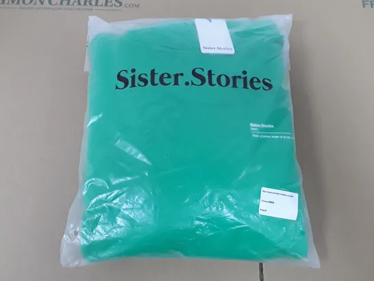 SISTER STORIES GREEN HOODIE - S