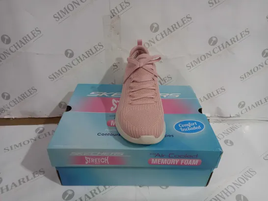 BOXED PAIR OF SKECHERS STRETCH FIT ULTRA FLEX 3.0 SHOES ROSE UK SIZE 7