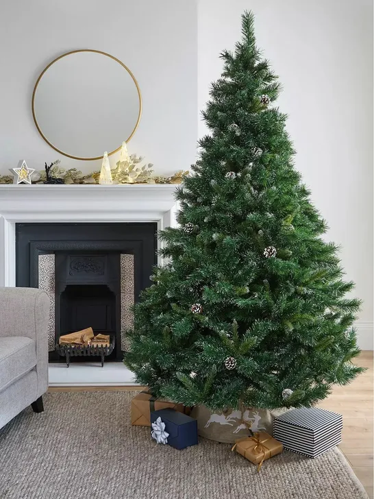 BOXED 7FT FROSTED SNOW QUEEN TREE (1 BOX) RRP £189.99