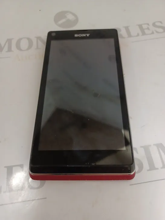 SONY XPERIA PHONE IN RED 