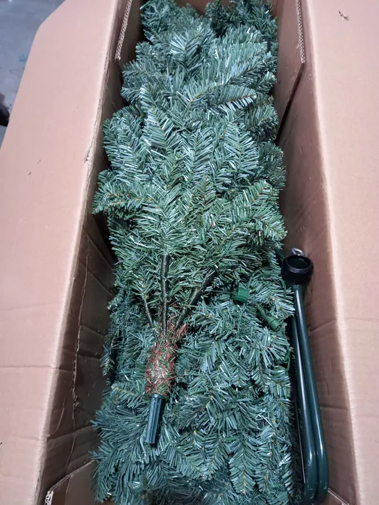 7FT PRE-LIT OZARK BLUE SPRUCE SLIM CHRISTMAS TREE - COLLECTION ONLY  RRP £169.99