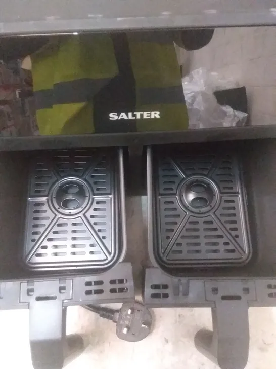 SALTER 2400W DUAL AIR FRYER - EK4750BLK