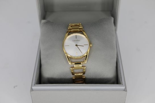BRAND NEW BOXED CALVIN KLEIN WATCH GOLD CHAIN LINKS RRP £289