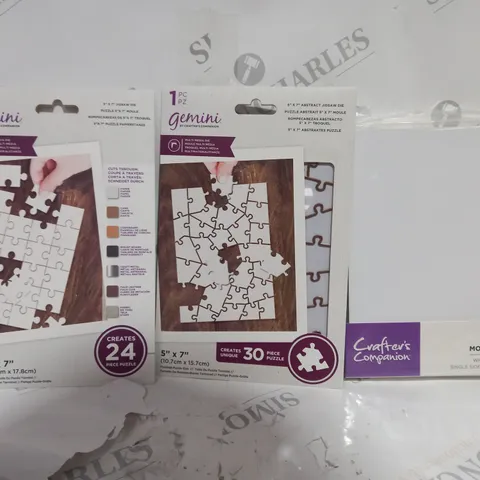 SET OF 3 GEMINI ITEMS TO INCLUDE - CREATES 24 PUZZLES - 30 PIECE PUZZLE - 20 MOUNT BOARDS