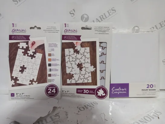 SET OF 3 GEMINI ITEMS TO INCLUDE - CREATES 24 PUZZLES - 30 PIECE PUZZLE - 20 MOUNT BOARDS